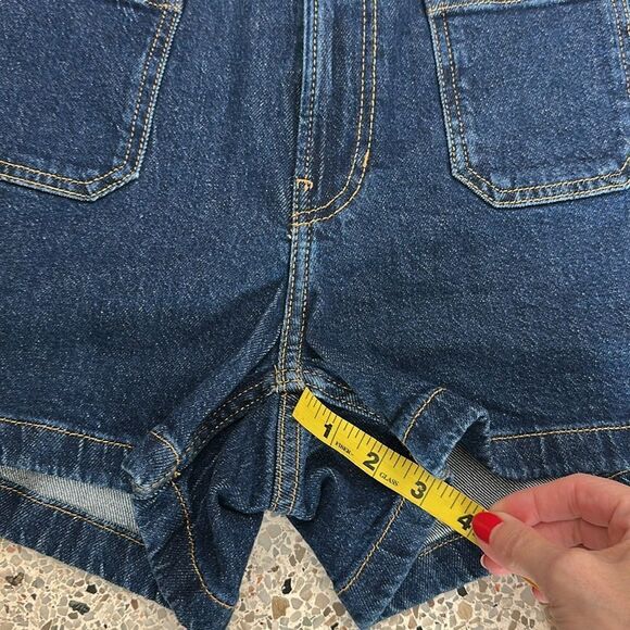 MNG mango denim pocket front jean shorts Clea US 4 - Picture 3 of 7